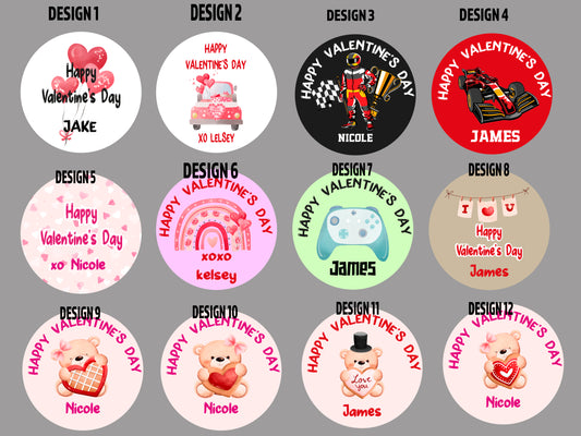 Personalised Valentine giant lollipop with custom name and design