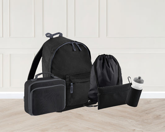 Monogram PE bag from personalised school set with initial and name