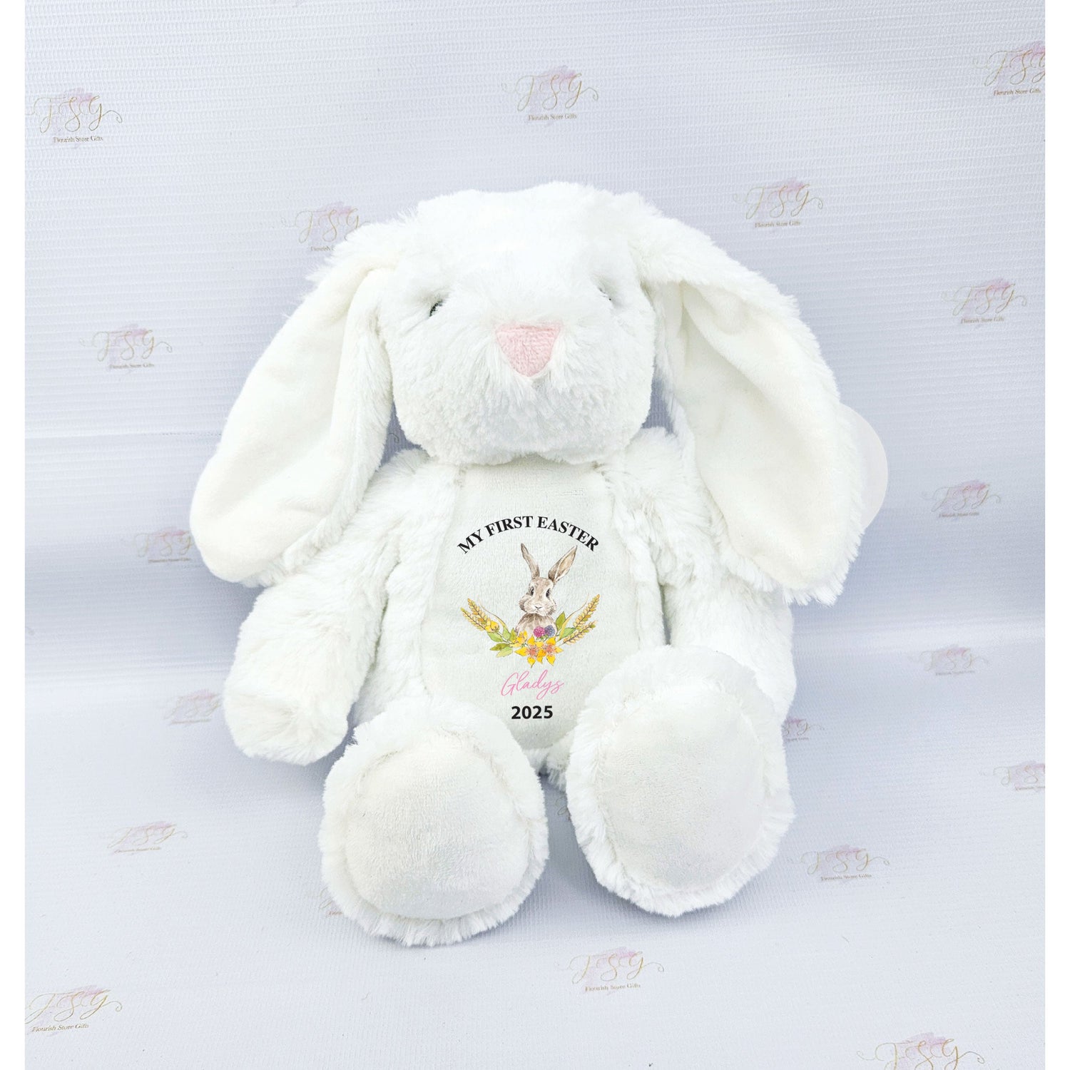 Personalised Easter gifts including Easter bunnies, egg hunt bags and treat boxes