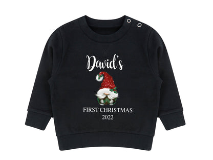 Personalised gonk first Christmas jumper in alternative colour
