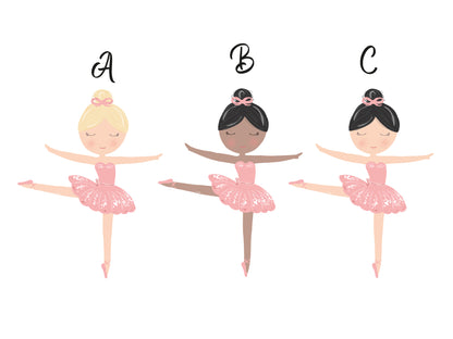 Ballerina pencil case from personalised school bag set