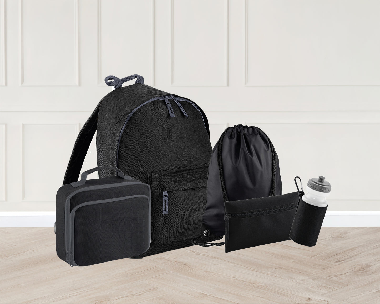 Monogram PE bag from personalised school set with initial and name