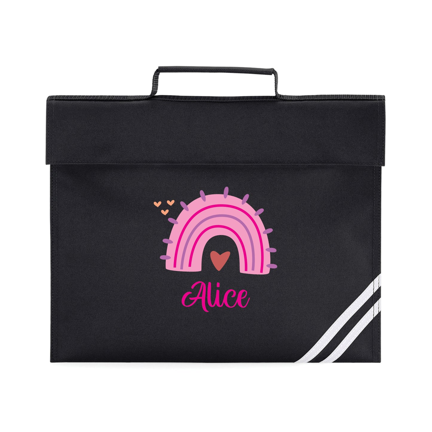 Personalised Rainbow Book Bag with Name
