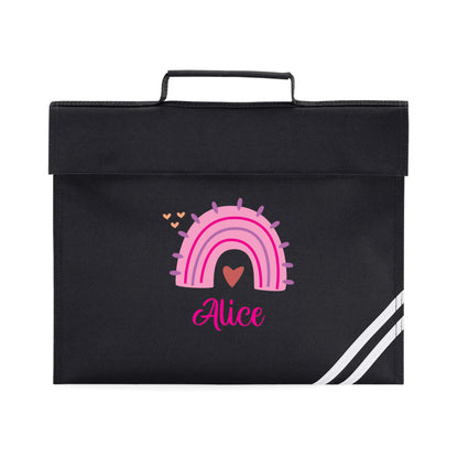 Personalised Rainbow Book Bag with Name