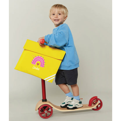 Personalised Rainbow Book Bag with Name
