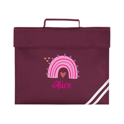 Personalised Rainbow Book Bag with Name