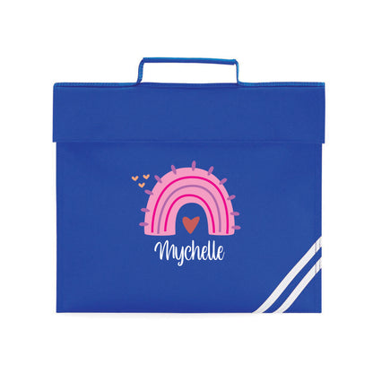 Personalised Rainbow Book Bag with Name