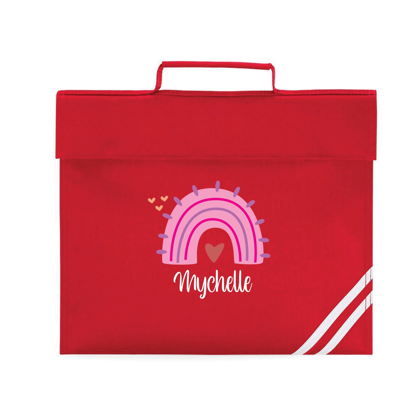 Personalised Rainbow Book Bag with Name