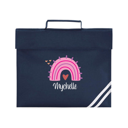 Personalised Rainbow Book Bag with Name