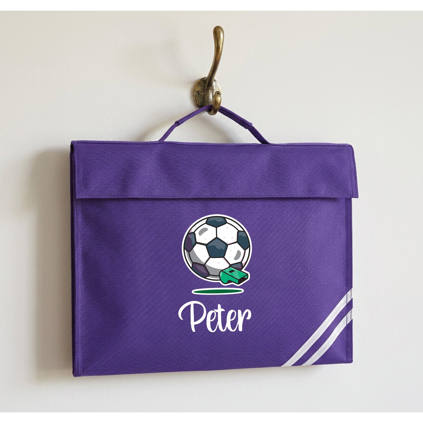 Personalised Football Book Bag with Name
