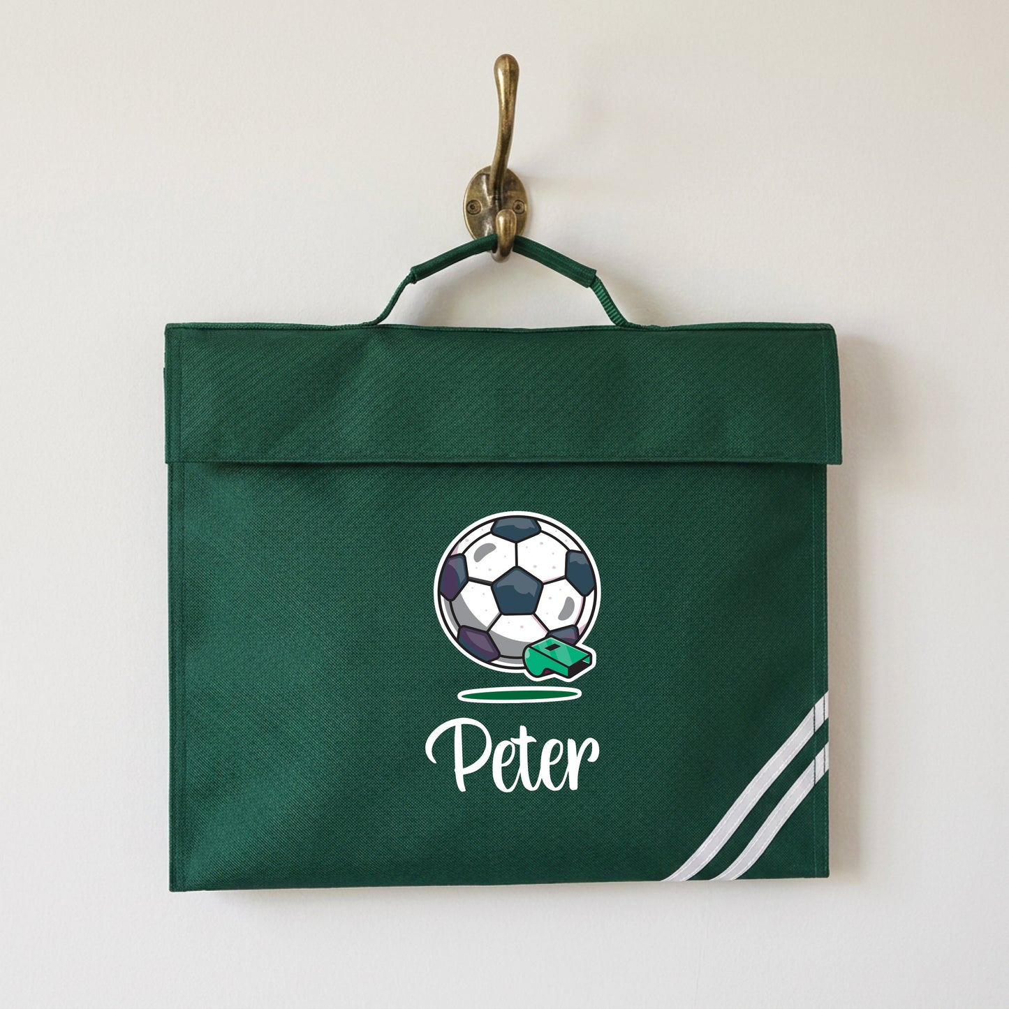 Personalised Football Book Bag with Name