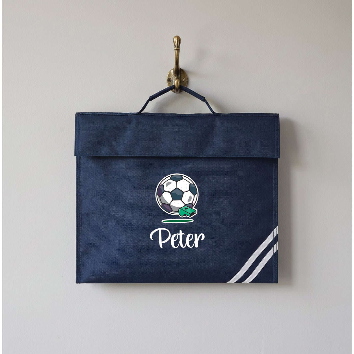Personalised Football Book Bag with Name