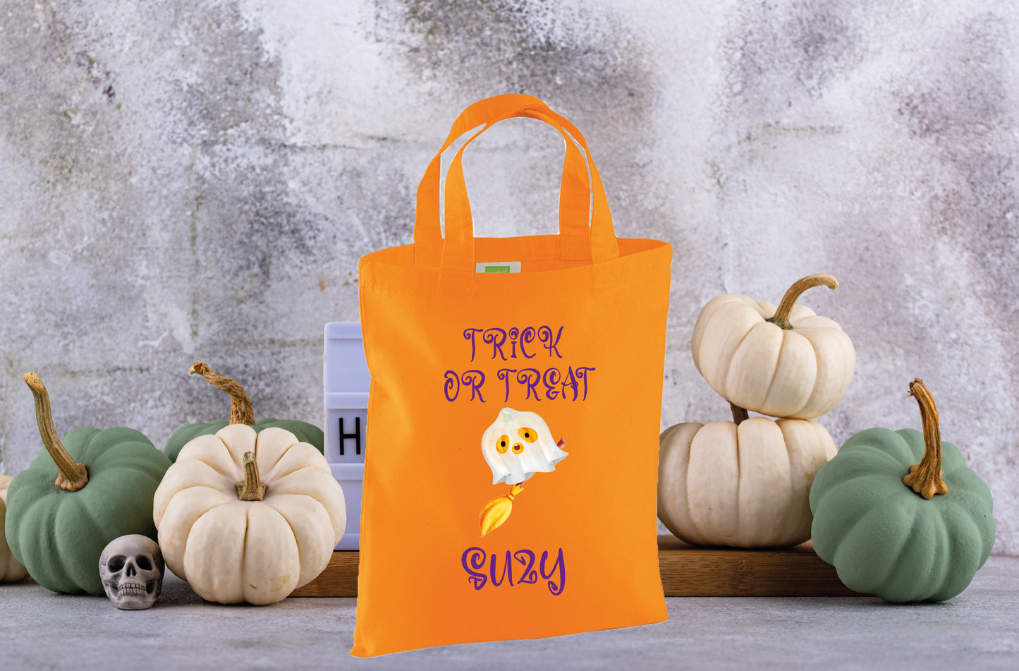 Ghost trick or treat bag alternative colour option