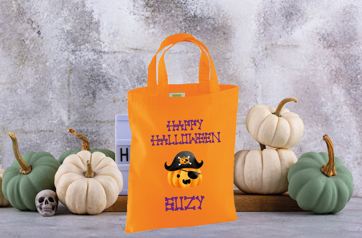 Pumpkin trick or treat bag alternative colour option