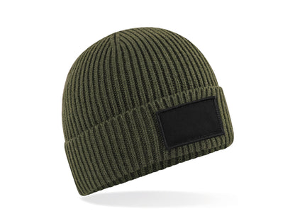 Personalised beanie hat in alternative colour with custom text