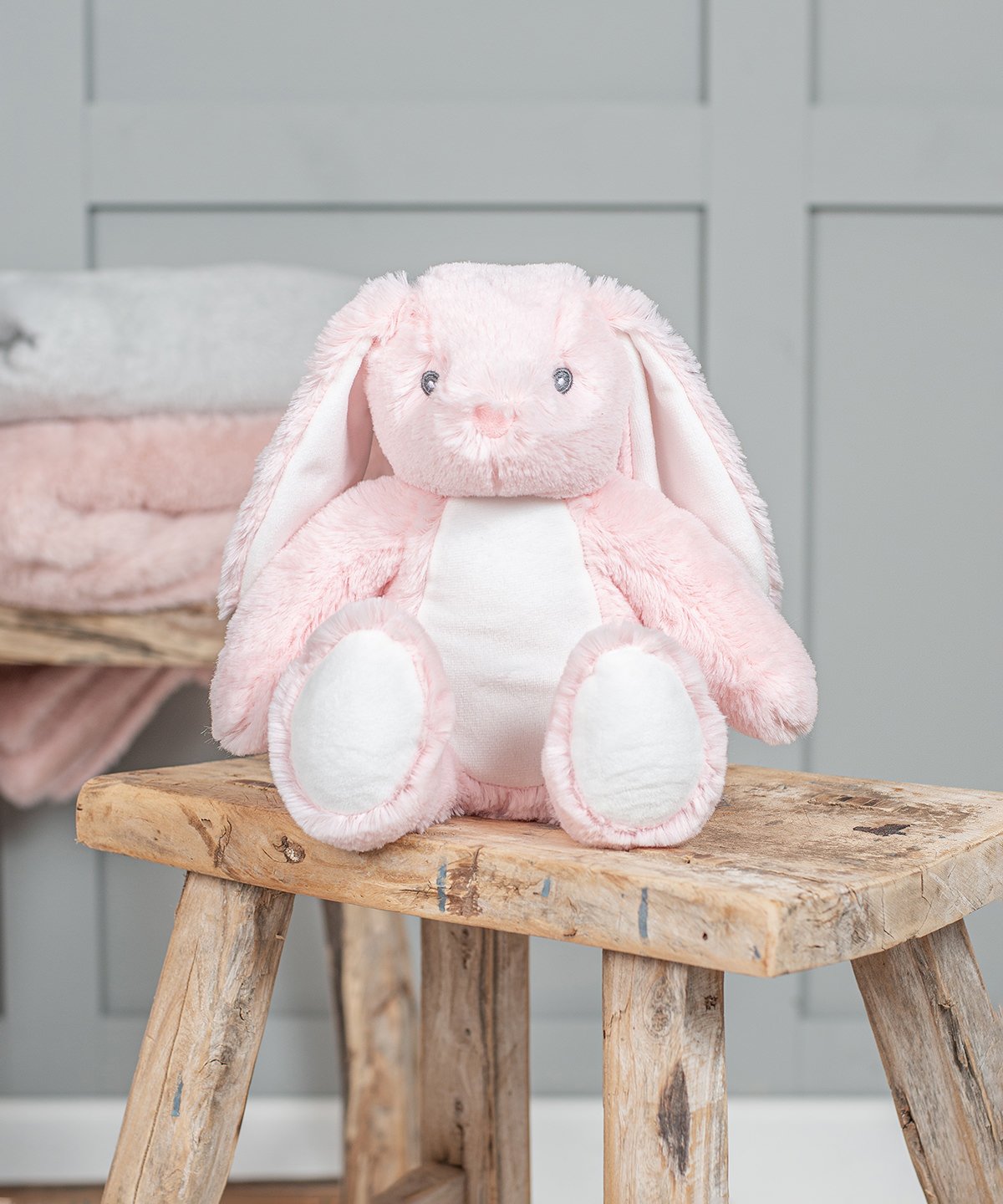 First Easter bunny plush gift in soft pastel colour