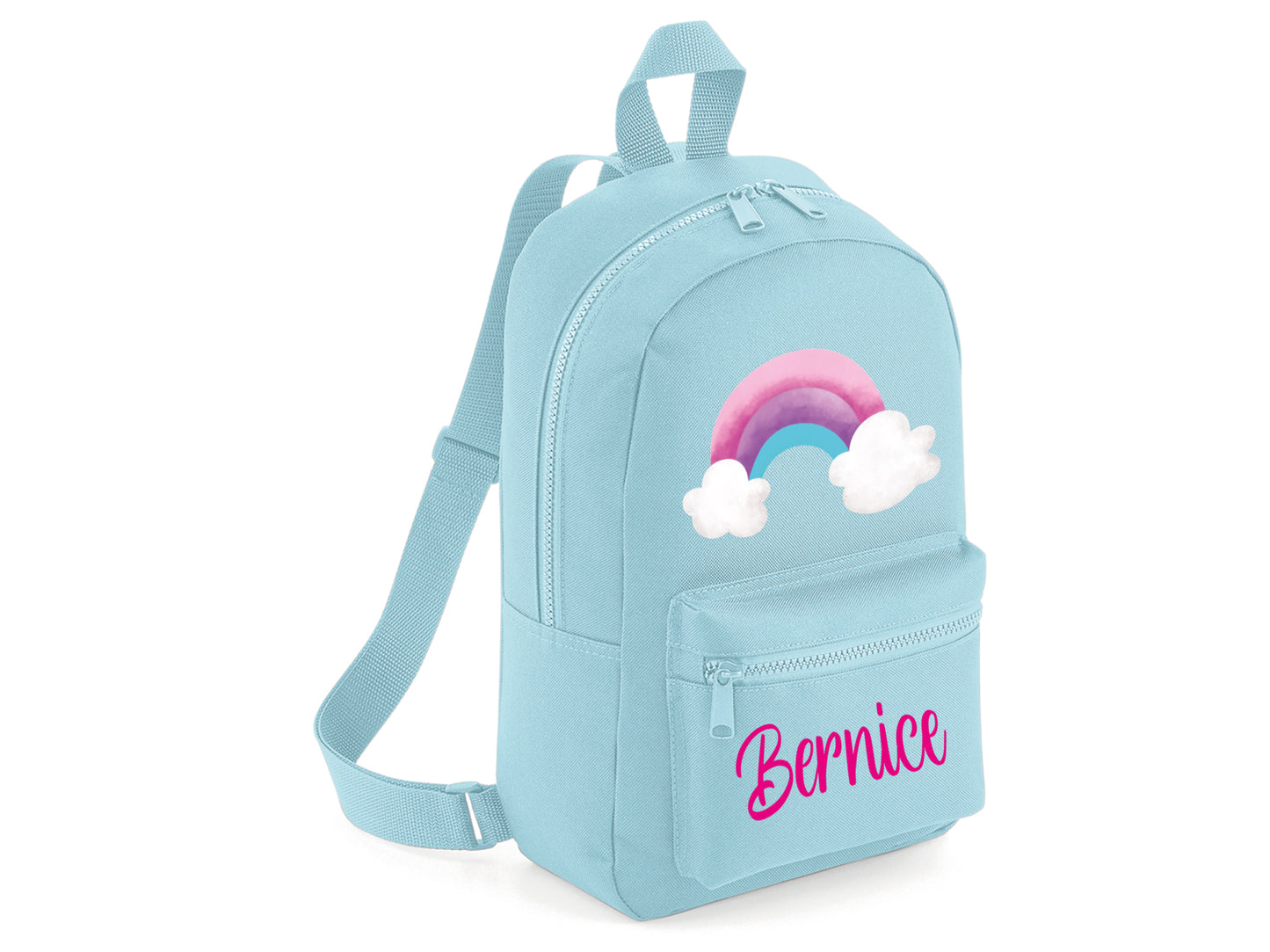 Personalised Rainbow School bag Backpack