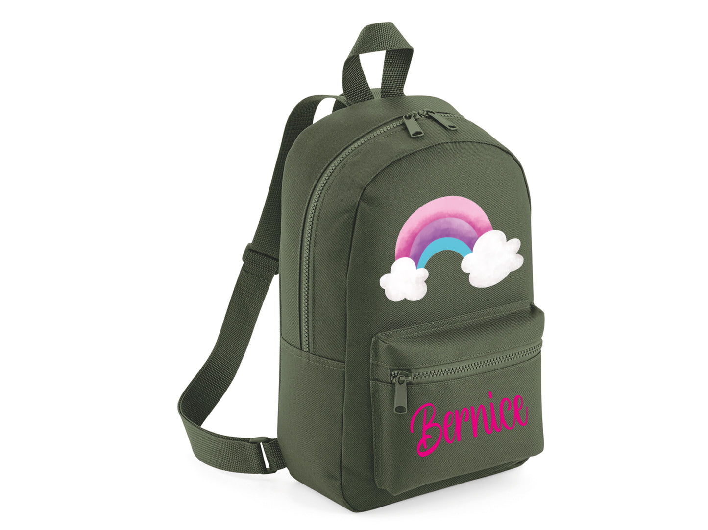 Personalised Rainbow School bag Backpack