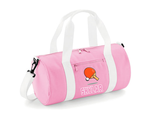 Table tennis kit bags in multiple colours with personalisation