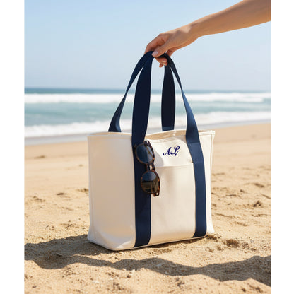 Personalised embroidered tote bag in alternative colour