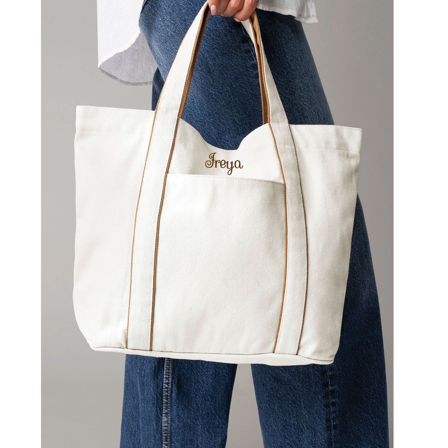 Custom Embroidered Tote Bag