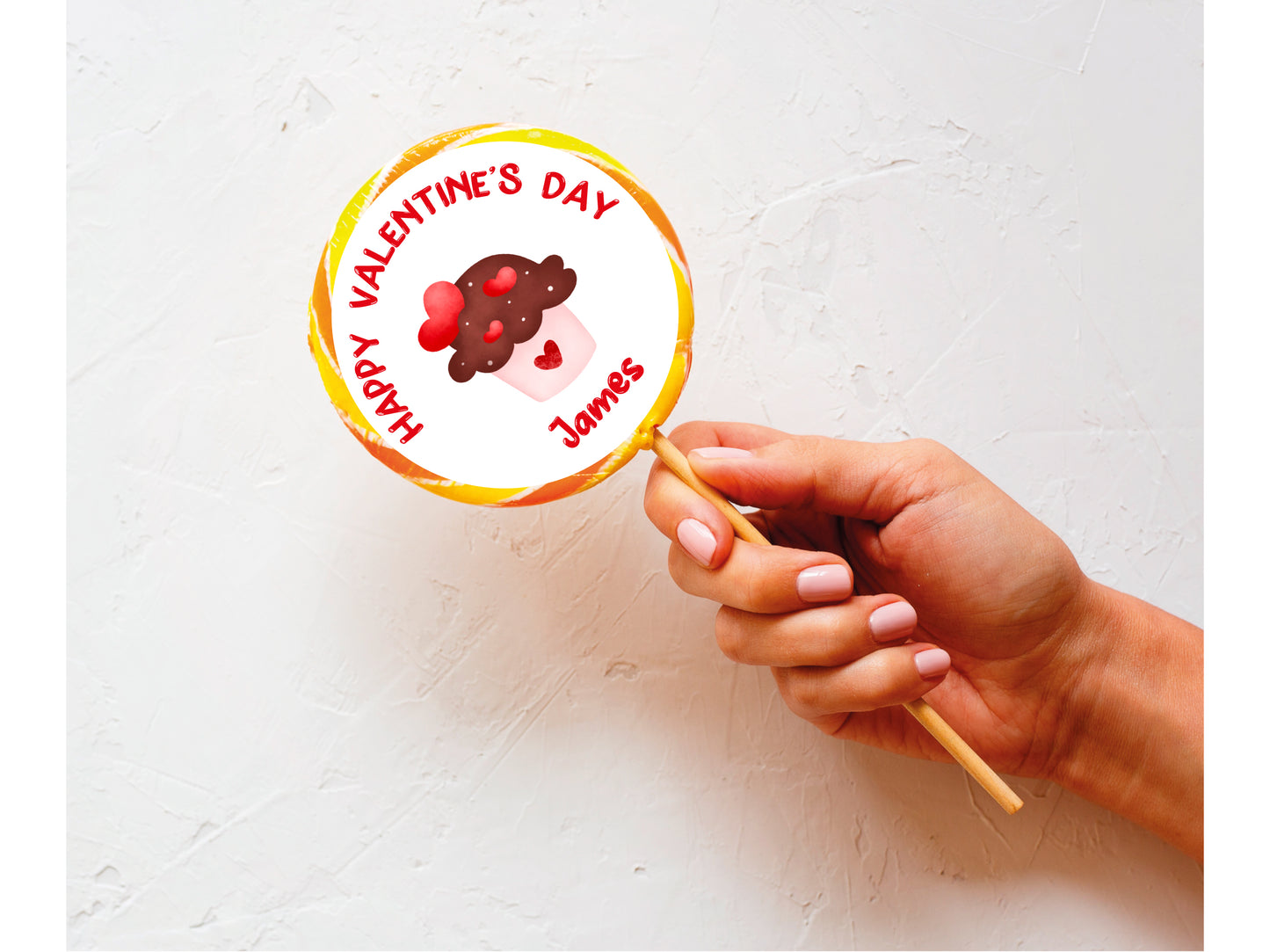 Valentine sweet gift showing unicorn themed lollipop design