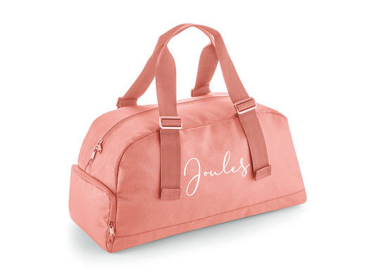 Personalised dance ballet holdall bag in recycled polyester with custom name