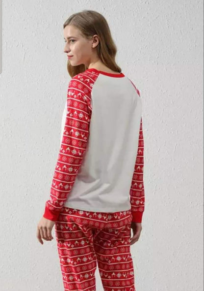 Personalised red pet scarf from the matching family Christmas pyjamas range with name and paw design