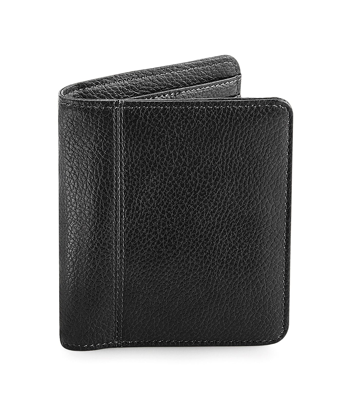 Interior of personalised wallet showing pinstripe lining, card slots and cash sleeves