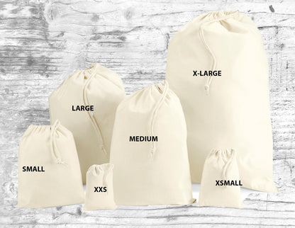 Unicorn Santa sacks in multiple sizes for festive gift presentation